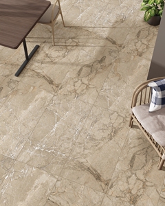 กระเบื้องปูพื้นพอร์ซเลนขัดเงา ENRICO BEIGE 9 มม. ขนาด 600x1200 มม. / 24x48 ดีไซน์คลาสสิกทันสมัย คุณภาพพรีเมียม ทนไฟ ทนกรด - Product Image 3