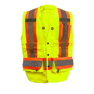 Chaleco de Seguridad de Alta Visibilidad para Topógrafos y Supervisores |   Chaleco Reflectante para Trabajadores de la Construcción en Carreteras |   Ropa de Trabajo de Alta Visibilidad a la Moda - Product Image 2
