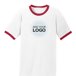 Camiseta Personalizada con Logotipo, Estilo Vintage, Cuello y Mangas con Ribetes en Contraste, Tejido Grueso, Servicio DDP Gratuito - Product Image 2
