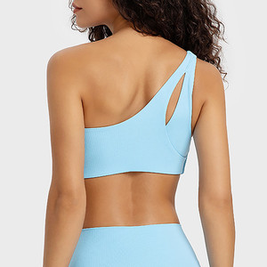 Haut impact une bandoulière soutien-gorge de sport haut de Yoga femmes vêtements de sport logo personnalisé Fitness Yoga soutien-gorge - Product Image 5