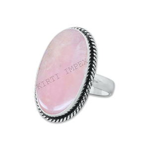 Multi Shape Genuine Pink <b>Opal</b> Assorted Sizes Silver Plated Brass Designer <b>Rings</b> Unique Bridal Jewelry Pink Color Gemstone <b>Rings</b> - Product Image 2