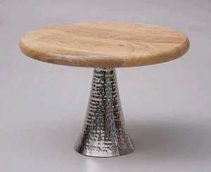 Soporte de pastel de aluminio de dos niveles recién llegado para decoración de bodas al por mayor y precio de fábrica - Product Image 6