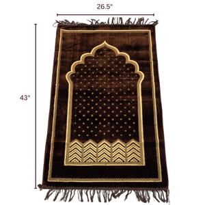 Alfombrilla de oración islámica de lujo con corte Al Badar, superventas, alfombrilla de oración musulmana de Color ligero, alfombrilla de oración con corte Al Badar de diferentes estilos - Product Image 5