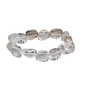 Bracelet indien cristal clair bracelet en cristal dégringolé bijoux en pierres précieuses naturelles hommes et femmes cadeau énergie méditation bracelets - Product Image 3