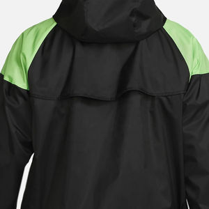OEM Customized Coated Stand Collar Men's Outdoor <b>Waterproof</b> Windbreaker <b>Jacket</b> Lightweight <b>Plus</b> <b>Size</b> Woven Zipper Closure Autumn - Product Image 6
