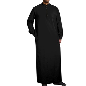 Jubbah pour hommes tendance sur mesure, robe islamique modeste pour l'Aïd et la mosquée, vêtements musulmans traditionnels, vente en gros de thobes pour hommes - Product Image 2