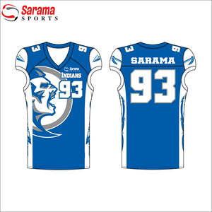 2022 maillots de football américain de sublimation personnalisés de meilleure qualité ensemble d'uniformes respirants de conception imprimée dans différents styles - Product Image 1