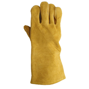 Nuevo 2025 personalizado al por mayor exigible resistente al calor y al fuego soldadura trabajo parrilla guantes de soldadura de cuero - Product Image 3
