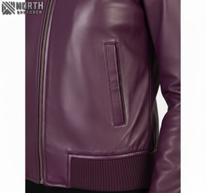 Prix raisonnable dernière conception meilleure qualité personnalisé mouton Nappa corps en cuir manches Letterman Varsity vestes pour femmes dames - Product Image 5