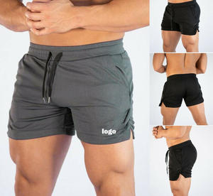 Pantalones cortos de secado rápido con estampado elástico de 4 vías para hombre, pantalones cortos de malla para correr, Fitness, entrenamiento atlético, gimnasio - Product Image 4