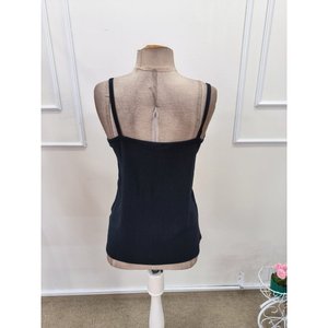 Blusa de mujer con tirantes y cuello en V con encaje, 32436 - Negro - Product Image 6