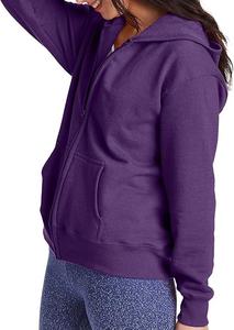 OEM personalizado logotipo pesado grueso 100% algodón polar cremallera completa mujer Sudadera con capucha hombro caído prendas de vestir exteriores deportes Casual mujer Sudadera con capucha - Product Image 6