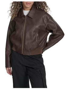 Blouson d'hiver pour homme, col rabattu, manches longues, fermeture éclair sur le devant, doublure en polytwill respirante, motif uni - Product Image 6