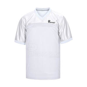 Maillot de football américain respirant en gros, nouvelle arrivée 2025, haute qualité, manches courtes, 100% polyester, séchage rapide - Product Image 1