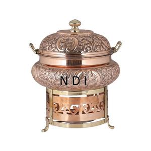 Design exclusif équipement alimentaire buffet chauffe-plats nourriture chauffe-plats concepteur couvercle avec brûleur support décor - Product Image 1