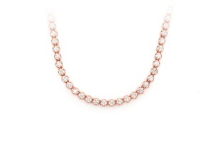 Chaîne de tennis en diamant cultivé en laboratoire 14 carats or minimaliste pour femmes bijoux prix usine collier de tennis or rose tennis elle - Product Image 3