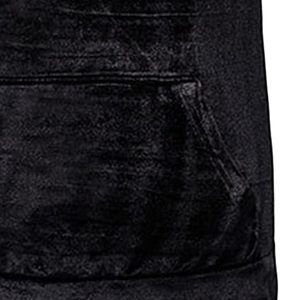 Conjunto de Sudadera con capucha y pantalones para correr de terciopelo de 2 piezas para hombre de invierno 100% algodón rosa - Product Image 5