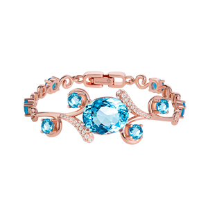 Begems อิตาลีกุหลาบทองบุษราคัมสร้อยข้อมือ PURE Soul Collection เครื่องประดับสุดหรู14K 18K สำหรับผู้หญิง - Product Image 3