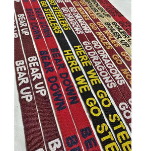 Correas de Gameday hechas a mano con cuentas, de algodón estilo elegante cadena Ins, dijes de teléfono de plástico desmontables para personalizar nombres universitarios - Product Image 4