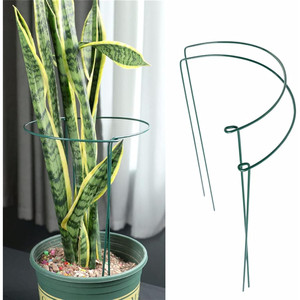 TG77640 Plastic Coated Metal <b>Support</b> Ring High Performance Gardening Accessories for <b>Flower</b> Plant 35cm 2pcs - Product Image 3