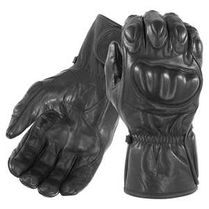 GH-CRT100 Gants de contrôle des manifestations unisexes d'extérieur à manchette longue, coque rigide Carbon-Tek, poignet rembourré, protection en cuir - Product Image 1