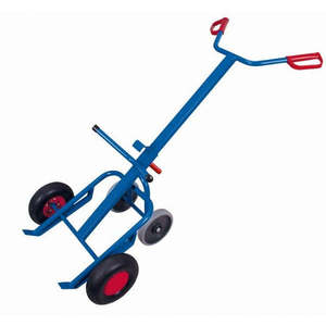 Chariot à baril industriel Variofit, capacité de charge de 250 kg, support à trois roues, cadre personnalisable pour utilisation en entrepôt, support OEM - Product Image 1