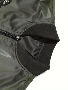 Chaqueta de Invierno de Alta Calidad Hecha a Medida con Lona Recubierta, Unisex, para Equipos de Béisbol de Secundaria, Estilo Urbano, Económica, Boomletcorp - Product Image 6