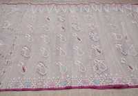 Sari Dhakai Jamdani en coton de haute qualité à prix abordable pour femme, prêt-à-porter, entièrement cousu, séchage rapide, bleu, vert, doré