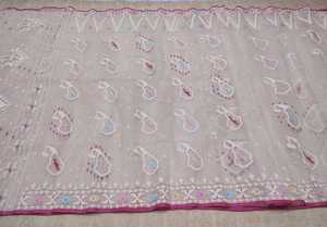 Precio barato de alta calidad Dhakai Jamdani Sharee Calidad de exportación para mujeres TELA JAMDANI Azul VERDE Dorado Rojo de Bangladesh - Product Image 5