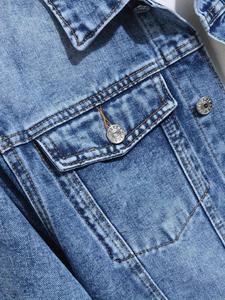 Nouveau style Streetwear décontracté Manteau personnalisé à manches longues Veste en jean Vente en gros Vestes en jean de haute qualité - Product Image 4