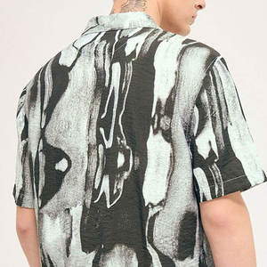 เสื้อเชิ้ตคิวบันคอลลาร์สไตล์สตรีทแวร์สำหรับผู้ชาย ดีไซน์ใหม่ รับทำโลโก้ตามสั่ง พร้อมบริการ OEM - Product Image 5