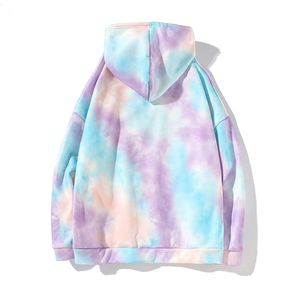 2025 Nueva Sudadera con capucha informal de estilo Hip Hop para hombres, Jersey suelto salvaje, Top con estampado de tinte de corbata, ropa de calle para invierno - Product Image 2