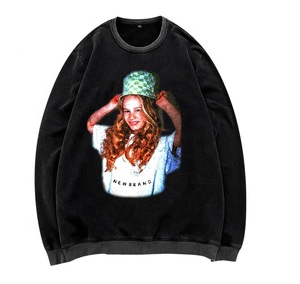 Venta directa de fábrica, jersey para hombre, sudaderas de lana transpirables antipilling con lavado ácido barato - Product Image 1