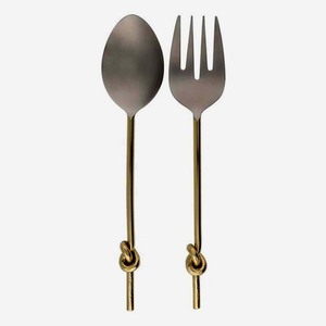 Ensemble de couverts à Long manche en acier inoxydable, service de salade royal en acier inoxydable poli miroir - Product Image 3