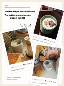 Bougie en pierre parfumée Forêt de brouillard - Fabriquée à la main, changeant de couleur, non toxique, sans fumée, décoration d'intérieur et cadeau de la Saint-Valentin - Product Image 6