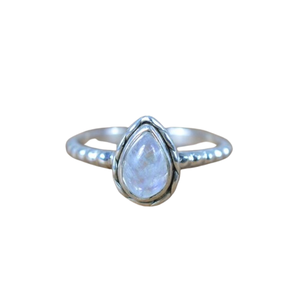 <b>Moonstone</b> Gemstone <b>Ring</b> Jewelry For Women Silver Boho Style Jewelry 925 Sterling Silver Trending Handmade <b>Ring</b> Gift For Her - Product Image 1