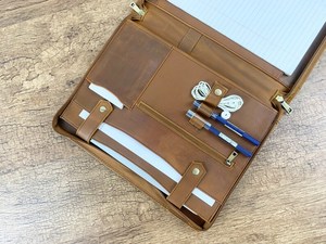 Conference Folder with NotepadLeather <b>A4</b> File Folder <b>Document</b> <b>Holder</b> for Business Meetings Office Supply LPF-0467 - Product Image 5