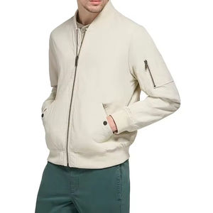 Bomber Jacket Versatile Jacket Casual Design Bomber Jacket For Men Smooth Fabric Modern Look Layered Style Bomber Jacket - Product Image 5