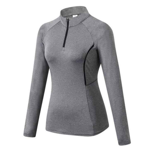 OEM Chemise de compression coupe-vent à couche de base thermique pour femmes, manches longues, séchage rapide, haut de fitness, vêtements de course à pied par temps froid - Product Image 3