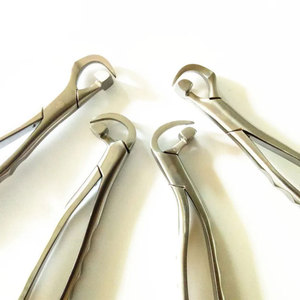 En color plata y oro fórceps de extracción dental de baja moral y tercera moral izquierda con acero inoxidable - Product Image 3