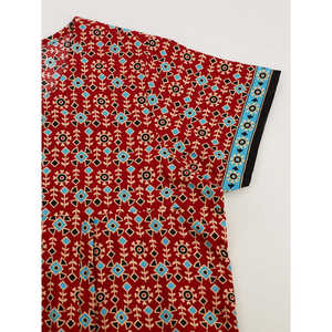 Robe de nuit décontractée en coton pour femme Evolve, longue chemise de nuit avec taille élastique en tissu doux pour les familles - Product Image 6