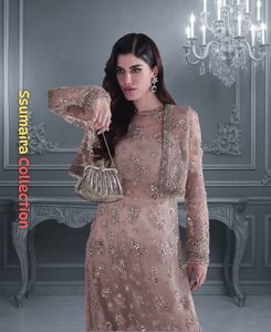 ชุดราตรีประดับด้วยผ้าซาตินสุดหรูชุดแมกซี่เดรสแบบทางการ - Product Image 1