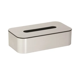 Tissue Box Cover <b>Stainless</b> <b>Steel</b> Paper Holder and Storage <b>Rack</b> for Dining Tables for Restaurants Tissue box - Product Image 3