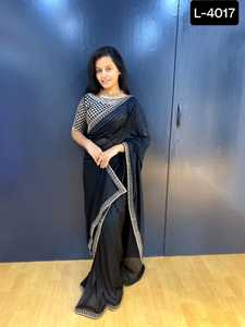 Ropa DE BODA Kanjipuram seda y Banarasi Sari de seda para bodas DEL SUR DE LA India y colecciones de ropa de fiesta para mujeres - Product Image 3