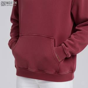 Sudadera con capucha extragrande de algodón 100% lavada con ácido Vintage para hombre con logotipo serigrafiado y métodos de impresión digital - Product Image 5