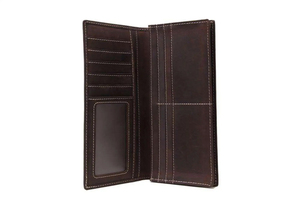 Handmade Men's Genuine Leather <b>Wallet</b> Long Design Handcrafted by Pakistan Supplier - Product Image 3