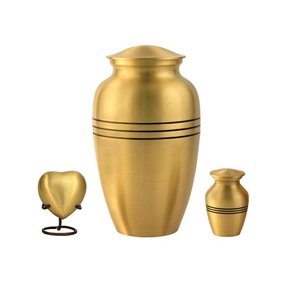 Pewter Finished Brass Cremation <b>Pet</b> <b>Urn</b> Set of 4 Funeral Supplies Brass Keepsake <b>Urns</b> for <b>Pet</b> Ashes With Customized - Product Image 2