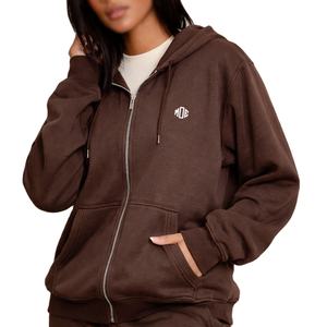 Sudaderas con Capucha Extra Grandes de Moda para Mujer al por Mayor, Sudadera Informal de Felpa de Algodón, Sudaderas con Capucha con Logotipo Personalizado para Mujer, Etiqueta Privada OEM - Product Image 1
