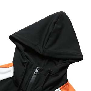 ชุดวอร์มมีฮู้ด2ชิ้นสำหรับผู้ใหญ่380กรัมชุดวอร์มมีซิปกันน้ำทรงสลิมฟิตฉลากตามสั่ง - Product Image 2