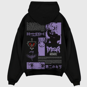 New Wholesale Custom Logo Artwork Printed Heavyweight Cotton High Quality Solid Black Streetwear <b>Trendy</b> Loose Fit Men's <b>Hoodies</b> - Product Image 1